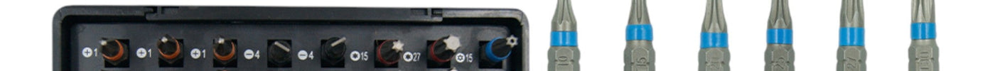 Procraft BS-56 Bit Set 56 teilig S2 Stahl Phillips / Pozidriv / Torx / Hex / Schlitz