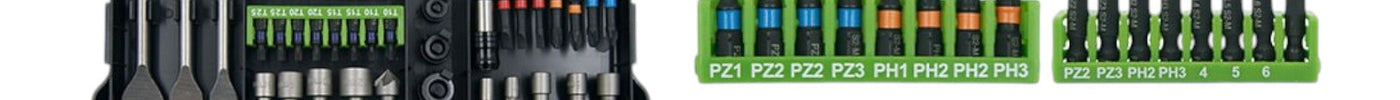 Procraft DBS-101 Bit und Bohrer Set 101 teilig S2 Stahl Phillips / Pozidriv / Torx / Hex / Schlitz / Vierkant