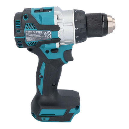 Makita DHP 489 SFJ-R cordless impact drill 18 V 73 Nm brushless + 2x rechargeable battery 3.0 Ah + charger + RHINO