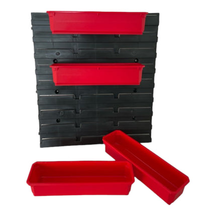 Qbrick System Juego de recipientes n.º 4 Pared de taller 39 x 35 cm con 4 recipientes para PRO Organiser 100 Expert / 200 Expert / PRO Drawer 3