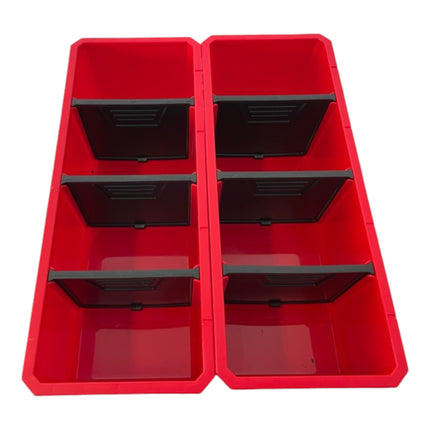 Set di contenitori Qbrick System No. 5 Parete officina 39 x 35 cm con 2 contenitori per ONE 200 Basic / Profi / Technik e ONE Organiser XL