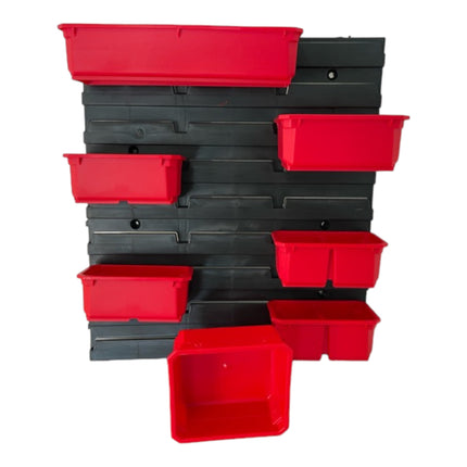 Qbrick System Juego de recipientes n.º 6 Pared de taller 39 x 35 cm con 8 recipientes para PRO Organiser 100 / 200