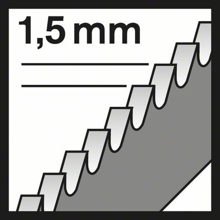 Hoja de sierra de calar BOSCH T 118 EOF longitud total 83 mm ( 4000837566 )