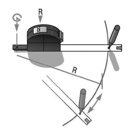 Miara kieszonkowa BMI VISO długość 3 m szerokość 16 mm mm/cm ( 4000855882 )