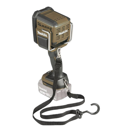 Makita DML 812 SM rechargeable hand-held spotlight 18 V 1250 lm LED olive green outdoor adventure special edition + 2x rechargeable battery 4.0 Ah + charger
