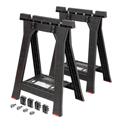 Toolbrothers RHINO workshop trestle set + Custom Connect 580 x 770 mm 350 kg load capacity
