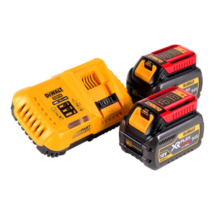 Amoladora angular a batería DeWalt DCG 460 T2 54 V 230 mm + 2 baterías de 6,0 Ah + cargador