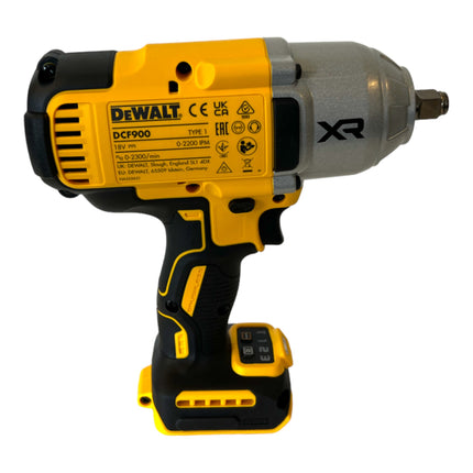 Akumulatorowy klucz udarowy DeWalt DCF 900 NT 18 V 1396 Nm 1/2" + 1x akumulator 4,0 Ah + TSTAK - bez ładowarki