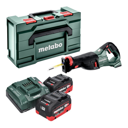 Sierra de sable sin cable Metabo SSEP 18 LT 18 V 32 mm + 2x batería LiHD 8,0 Ah + cargador + metabox