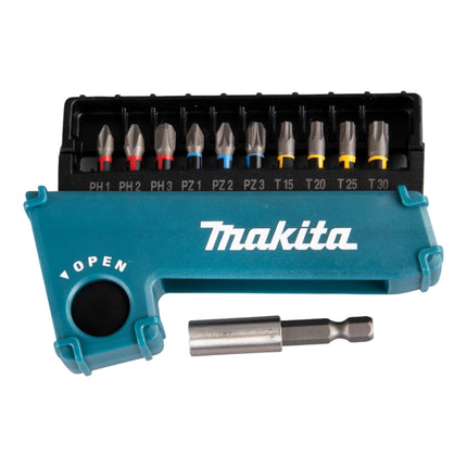 Set di punte a torsione Makita Impact Premier ( E-03567 ) 11 pezzi da 1/4" per avvitatore a impulsi DTD 171 / 172