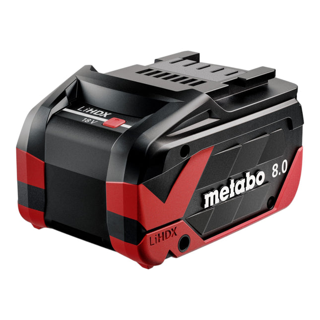 Juego básico Metabo 1x batería LiHDX 18 V 8,0 Ah ( 624975000 ) + cargador ASC 290 ( 627370000 )