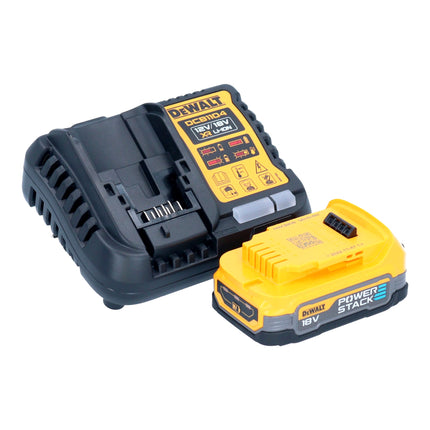 Chiodatrice a batteria DeWalt DCN 692 E1 18 V 50 - 90 mm senza spazzole + 1x batteria Powerstack 1,7 Ah + caricabatterie