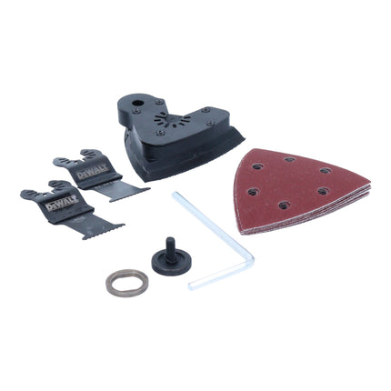 Multiherramienta oscilante sin cable DeWalt DCS 355 E1 18 V sin escobillas + 1x batería Powerstack 1,7 Ah + cargador + accesorios