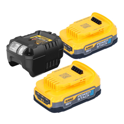 Taladro de percusión sin cable DeWalt DCD 805 E2T 18 V 90 Nm sin escobillas + 2x batería Powerstack 1,7 Ah + cargador + TSTAK