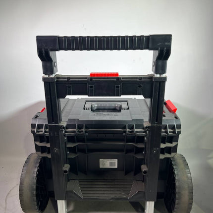 Qbrick System PRIME Cart Trolley stapelbar 590 x 425 x 660 mm 37 l IP66 100 kg belastbar mit Doppelteleskopstiel aus Aluminium Leicht Gebraucht 3 - toolbrothers