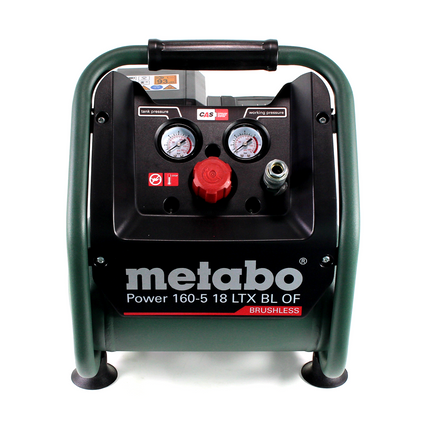 Kompresor akumulatorowy Metabo Power 160-5 18 LTX BL OF 18 V 8,0 bar bezszczotkowy + 1x akumulator LiHD 5,5 Ah + ładowarka