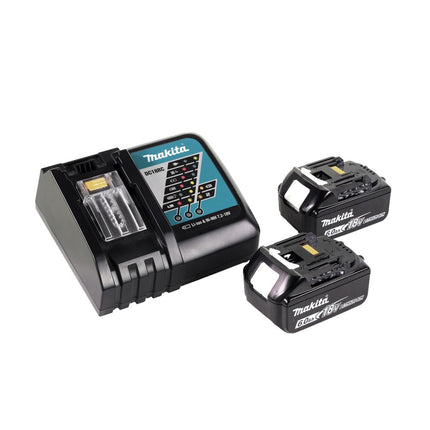 Makita DDF 484 RG Taladro atornillador a batería sin escobillas 18 V 54 Nm + 2x batería recargable 6,0 Ah + cargador