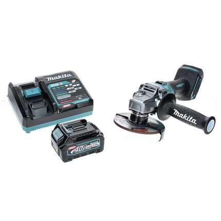 Makita GA 005 GD1 Smerigliatrice angolare a batteria 40 V max. 125 mm Brushless XGT + 1x batteria ricaricabile 2,5 Ah + caricabatterie