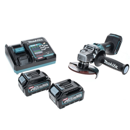 Makita GA 005 GD2 Akumulatorowa szlifierka kątowa 40 V maks. 125 mm Bezszczotkowa XGT + 2x akumulator 2,5 Ah + ładowarka