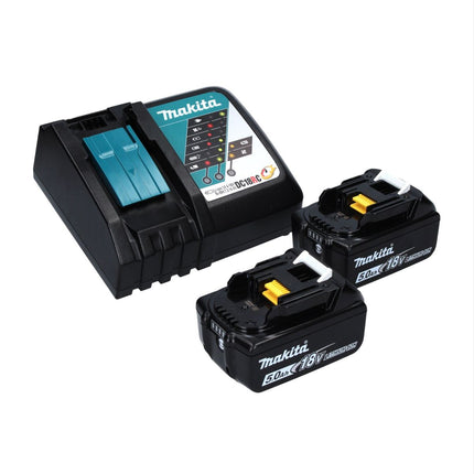 Llave de impacto inalámbrica Makita DTW 701 RT 18 V 700 Nm 1/2" XPT Sin escobillas + 2x batería recargable 5,0 Ah + cargador