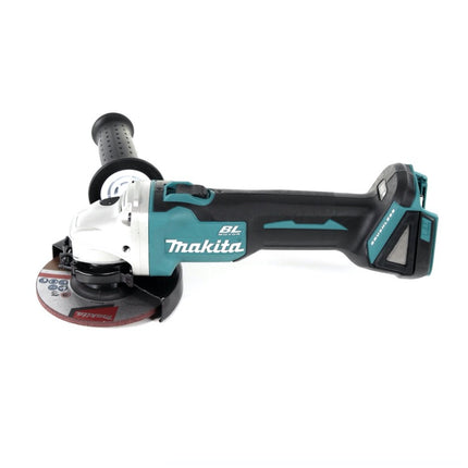 Makita DLX 2334 J kit combinado sin cable 18 V con DHP 485 50 Nm sin escobillas + DGA 504 125 mm sin escobillas + 3x batería recargable 3.0 Ah + cargador + Makpac