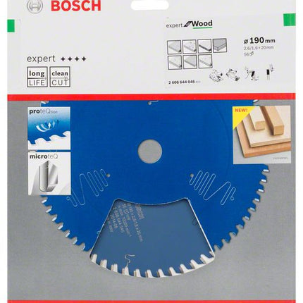 Bosch Expert for Wood circular saw blade 190 x 20 x 2.6 mm 56 teeth for wood ( 2608644046 )