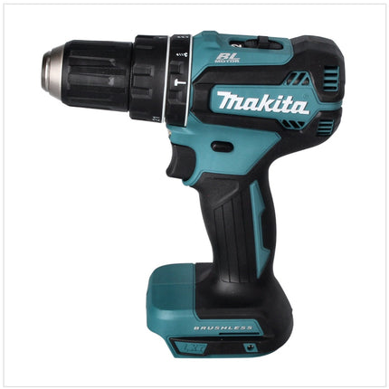 Taladro de percusión sin cable Makita DHP 485 RT1 18 V 50 Nm sin escobillas + 1x batería recargable 5,0 Ah + cargador