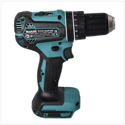 Taladro de percusión sin cable Makita DHP 485 RT1 18 V 50 Nm sin escobillas + 1x batería recargable 5,0 Ah + cargador