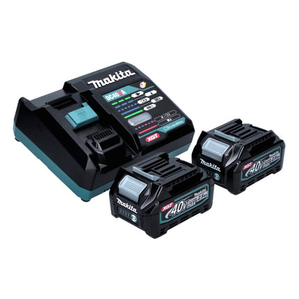 Amoladora angular a batería Makita GA 038 GD2 40 V máx. 230 mm sin escobillas XGT + 2 baterías de 2,5 Ah + cargador