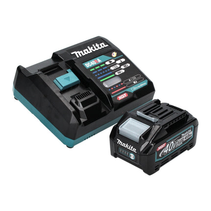 Amoladora angular a batería Makita GA 038 GM1 40 V máx. 230 mm sin escobillas XGT + 1 batería de 4,0 Ah + cargador