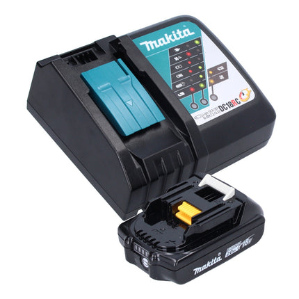 Makita DHG 180 RA1J cordless hot air gun 18 V 550 °C + 1x rechargeable battery 2.0 Ah + charger + Makpac