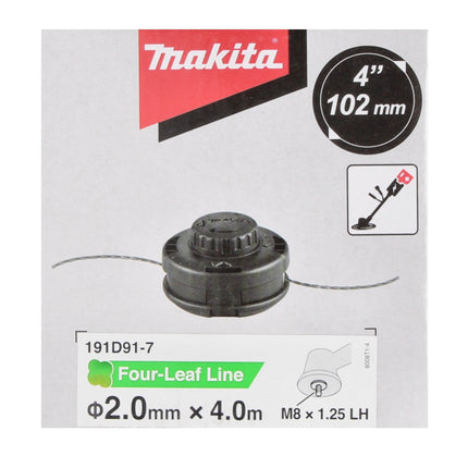 Makita 2-thread head Tap&Go 2.0 mm ( 191D91-7 ) for 18 V cordless lawn trimmer DUR 187 and DUR 188