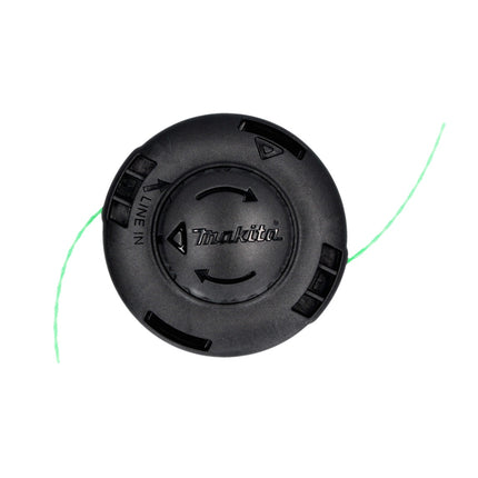Cabezal de rosca Makita Tap&Go 2,0 mm ( 191D91-7 ) + hilo de corte redondo 1,6 mm 15 m ( E-02733 ) para cortacésped inalámbrico de 18 V DUR 187 y DUR 188
