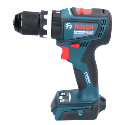 Bosch GSB 18V-90 C Taladradora de percusión profesional sin cable 18 V 64 Nm sin escobillas + 2x acumulador ProCORE 8,0 Ah + cargador + L-Boxx