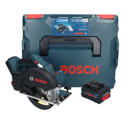 Bosch GKM 18V-50 Sierra circular profesional con acumulador para metal 18 V 136 mm sin escobillas + 1x batería ProCORE 8,0 Ah + L-Boxx - sin cargador