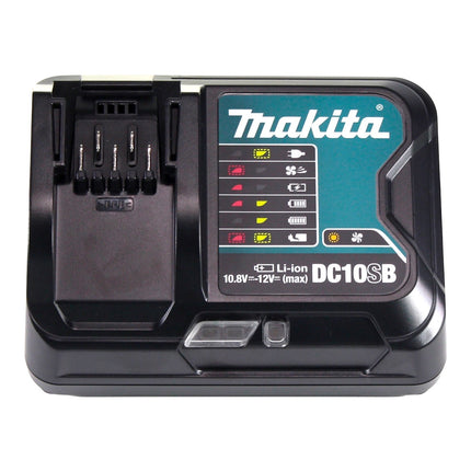 Kit de alimentación Makita (197641-2) 2 baterías BL 1041 B de 12 V máx. 4,0 Ah CXT + cargador DC 10 SB + Makpac