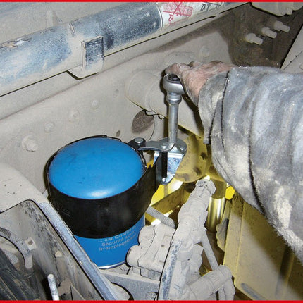 KS TOOLS 1/2'Chiave c.cinghia in acciaio p.filtro dell'olio,Ø130-143mm ( 455.0052 )