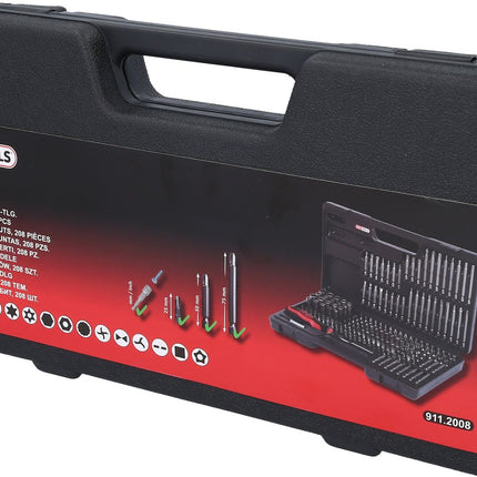 KS TOOLS 1/4" Bit-Satz, 208-tlg ( 911.2008 ) - Toolbrothers