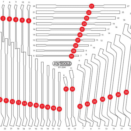 KS TOOLS Leere Schaumstoffeinlage zu 811.2041 ( 811.2041-97 )