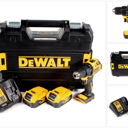 DeWalt DCD 708 P2T cordless drill driver 18 V Li-Ion Brushless in TSTAK box + 2 x 5.0 Ah battery + charger
