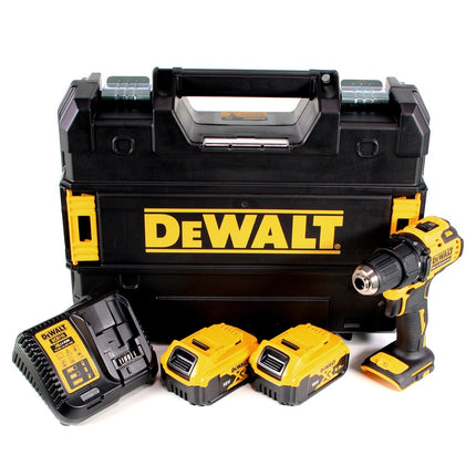 DeWalt DCD 708 P2T cordless drill driver 18 V Li-Ion Brushless in TSTAK box + 2 x 5.0 Ah battery + charger