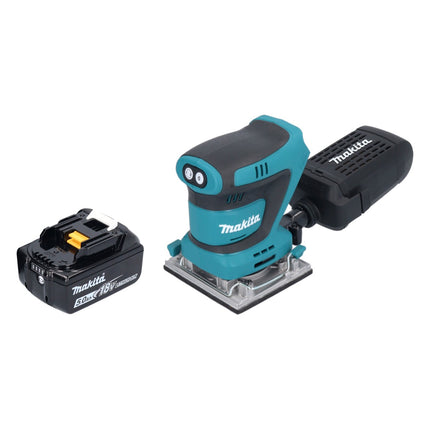 Levigatrice vibrante a batteria Makita DBO 484 T1 18 V 112 x 102 mm + 1x batteria 5,0 Ah - senza caricabatteria