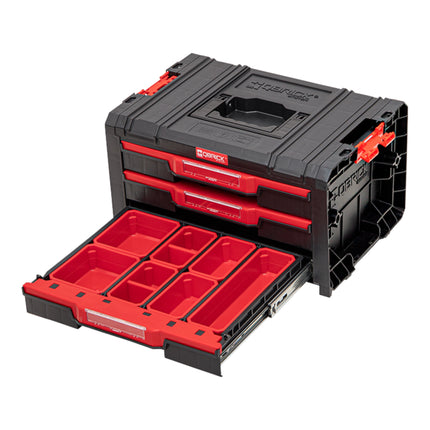 Qbrick System PRO Drawer 3 Toolbox 2.0 Expert stackable 450 x 310 x 244 mm 3x 4.5 l IP54 with three drawers 21 inlays