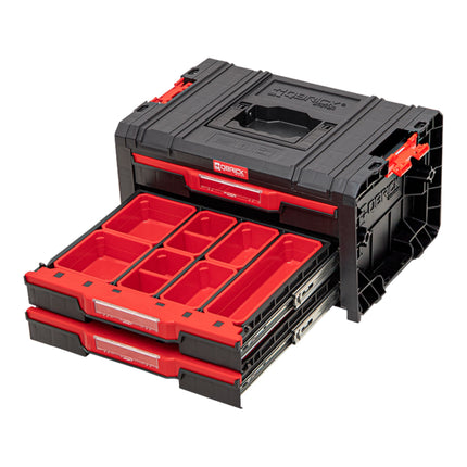 Qbrick System PRO Drawer 3 Toolbox 2.0 Expert stackable 450 x 310 x 244 mm 3x 4.5 l IP54 with three drawers 21 inlays