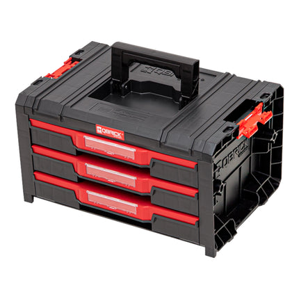 Qbrick System PRO Drawer 3 Toolbox 2.0 Expert stackable 450 x 310 x 244 mm 3x 4.5 l IP54 with three drawers 21 inlays