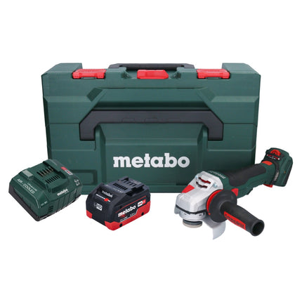Metabo WVB 18 LTX BL 15-125 Quick amoladora angular sin cable 18 V 125 mm sin escobillas + 1x batería recargable 5,5 Ah + cargador + metaBOX