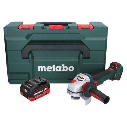 Metabo WVB 18 LTX BL 15-125 Quick amoladora angular sin cable 18 V 125 mm sin escobillas + 1x batería recargable 8,0 Ah + metaBOX - sin cargador