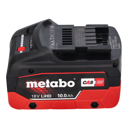 Metabo WVB 18 LTX BL 15-125 Quick amoladora angular sin cable 18 V 125 mm sin escobillas + 1x batería recargable 10,0 Ah + metaBOX - sin cargador