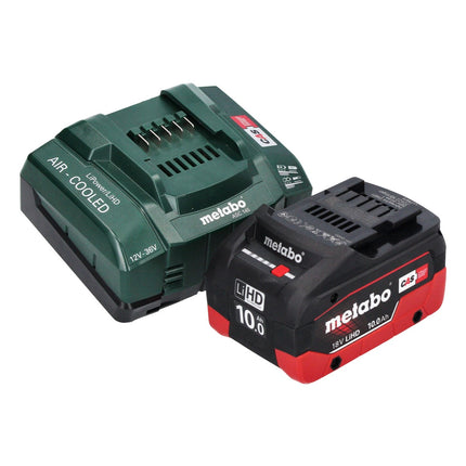 Metabo WVB 18 LTX BL 15-125 Quick Meuleuse d'angle sans fil 18 V 125 mm Brushless + 1x batterie 10,0 Ah + chargeur + metaBOX