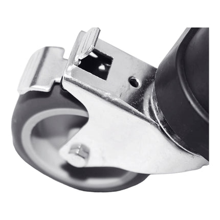 Qbrick System ONE Plateforme de transport empilable 745 x 510 x 180 mm avec roues pivotantes en métal et frein